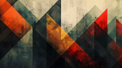 Elegant Abstract Shapes: Colorful Geometry