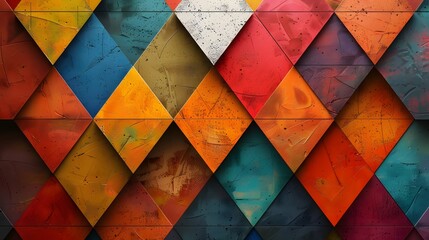 Vibrant Geometric Patterns: Colorful Backgrounds