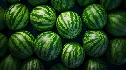 Ripe watermelon close-up