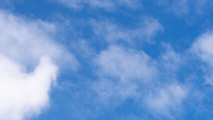 Summer blue sky cloud gradient light white background. Beauty clear cloudy in sunshine calm bright winter air bacground. Gloomy vivid cyan landscape in environment day horizon skyline view spring wind