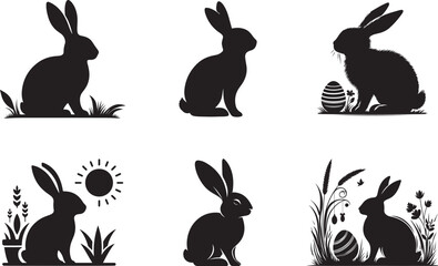 Easter Bunny silhouette 