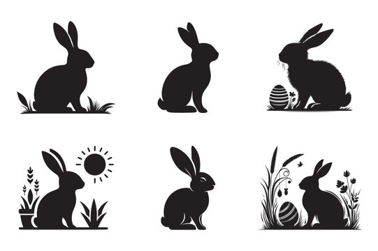 Easter Bunny silhouette 