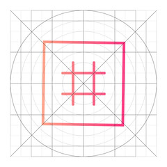 hastag gradient icon