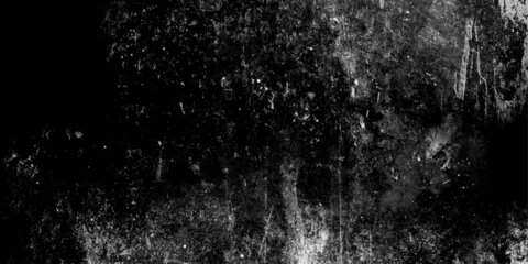 Fotobehang Black monochrome plaster,metal background,wall terrazzo splatter splashes prolonged old vintage decay steel iron rust wall cracks stone wall slate texture.  © mr Vector