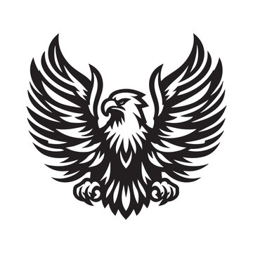 eagle with wings logo design