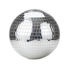 A large silver ball with a shiny surface