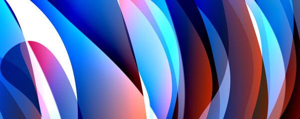 Wave lines and dynamic geometric design. Vector Illustration For Wallpaper, Banner, Background, Card, Book Illustration, landing page