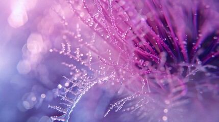 Frozen Tranquility: Extreme close-up captures the milk thistle's icy allure, reminiscent of Frozen Morning Dew.