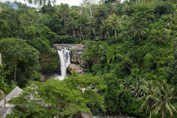 Fototapeta na wymiar Sightseeing view of the waterfall