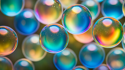 abstract-soap-bubbles-clustered-together-casting-iridescent-reflections-on-a-background-filled-with