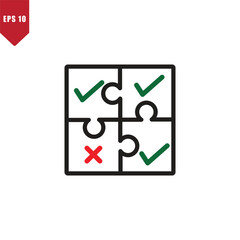 Puzzle icon vector flat style best seller