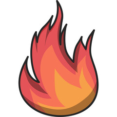 Flame Sticker