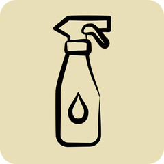 Icon Spray. suitable for Kids symbol. hand drawn style. simple design editable. design template