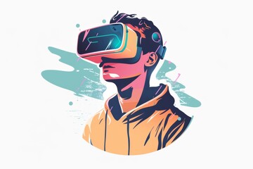 VR Smart Mixed Reality Headset. Virtual Reality Goggles for Urban. Augmented reality 3D Glasses Motivation. 3D Future Technology Geocaching Gadget and Wellness travel Wearable Equipment