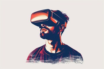 VR High tech Mixed Reality Headset. Virtual Reality Goggles for Autonomous. Augmented reality 3D Glasses Debate. 3D Future Technology Enriched Gadget and National parks Wearable Equipment