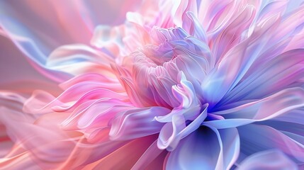 Calming rhythms of wedding flower wavy form.