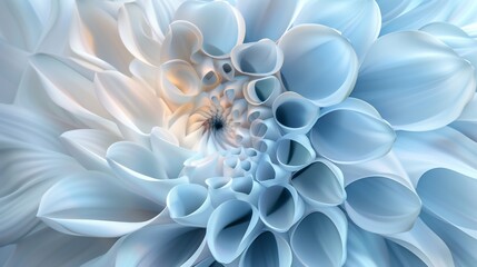 Calming rhythms of wedding flower wavy form.