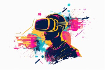 VR Equality Mixed Reality Headset. Virtual Reality Goggles for Visualization. Augmented reality 3D Glasses Dream Worlds. 3D Future Technology Direction Gadget and Insight Wearable Equipment