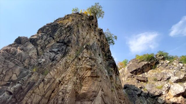 A shot of Bhedaghat Boating Point in Jabalpur, Madhya Pradesh, India 
