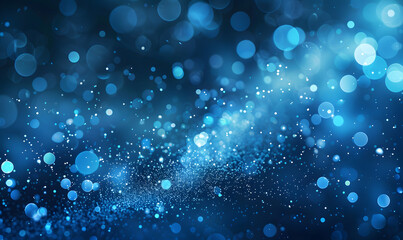 a blue background with blue lights and sparkles, Generative AI 