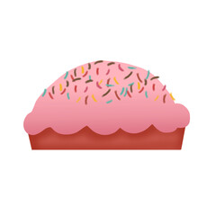 cake isolated on white