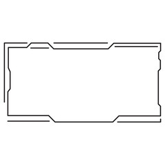 futuristic frame transparent background