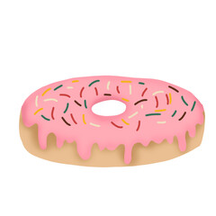 donut isolated on white