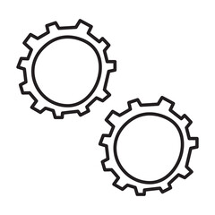 gears doodle icon transparent background