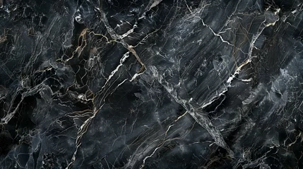 Foto op Canvas Elegant Dark Marble Texture for Luxury Design Background © Qstock