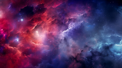 Colorful nebulae in deep space. Space background.