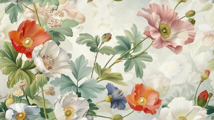 Fashion painting flowers on a light background, pastel flowers, peonies, roses, echeveria succulent, white hydrangea, ranunculus, anemone, eucalyptus, and vector design wedding bouquets