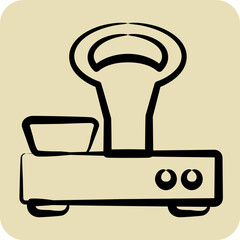 Icon Vintage Scales. suitable for education symbol. hand drawn style. simple design editable