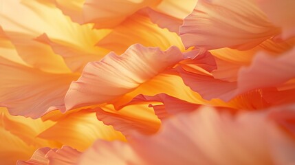 Fototapeta premium Sunlit Petals: Golden rays caress each sakura petal, illuminating their soft, blush hues in a radiant display of nature's artistry.