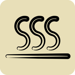 Icon Thermal Balance. suitable for sportswear symbol. hand drawn style. simple design editable. design template vector. simple illustration