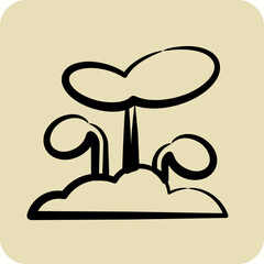 Icon Sprout. suitable for Garden symbol. hand drawn style. simple design editable. design template vector. simple illustration