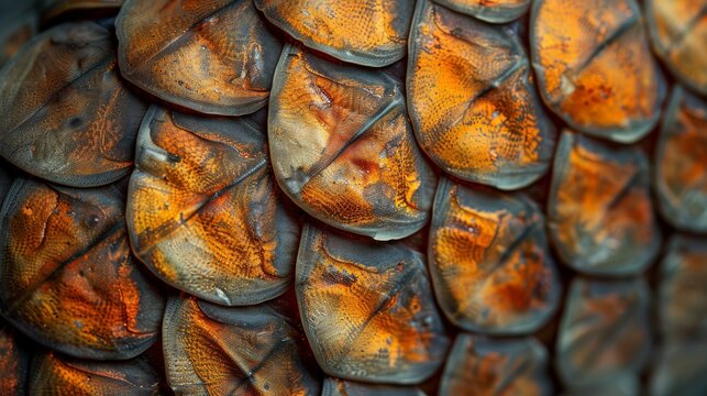 European Chub (Squalius cephalus) scales.