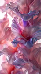 Serenade of Petals: Close-up shot capturing the serene serenade of Gladiolus petals.