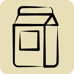Icon Wasing Powder. related to Laundry symbol. hand drawn style. simple design editable. simple illustration