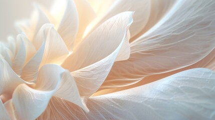 Whispering Petals: Intimate close-up of Gladiolus petals, whispering tales of serenity. - obrazy, fototapety, plakaty