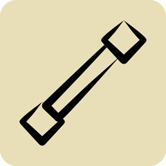 Icon Draw Line. related to Graphic Design Tools symbol. hand drawn style