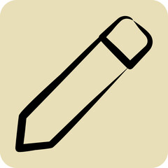Icon Pencil. related to Graphic Design Tools symbol. hand drawn style
