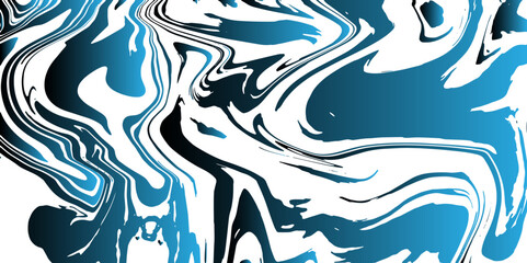 Abstract Blue Marble texture background. Blue and Black mixing oil paint texture. Blue Marbleized Stripes With marble ink texture. Splash of paint. Colorful liquid.	