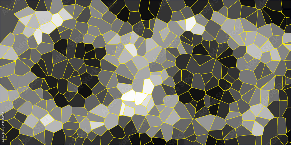 Poster Abstract grid-like backdrop of hexagon tiles in architecture and construction, resembling a seamless honeycomb pattern in a 3D geometric structure. Backdrop of hexagon tiles in architecture and const
