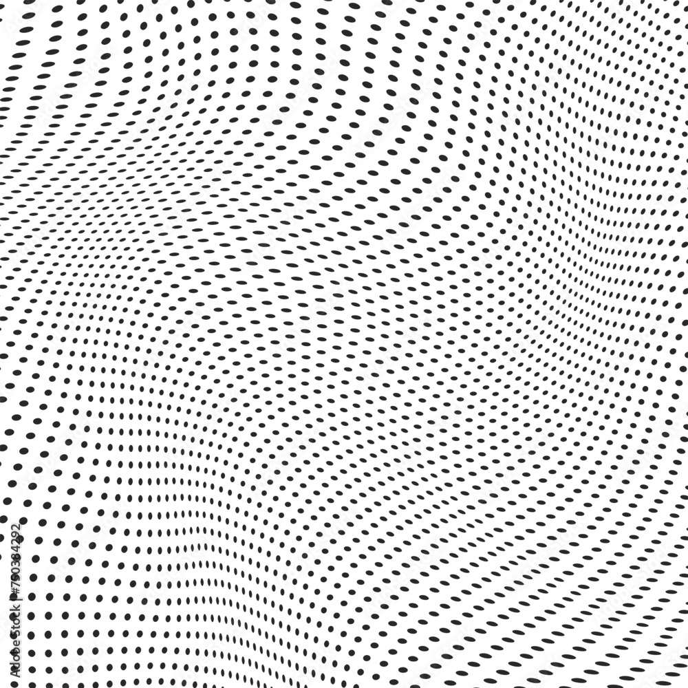 Poster abstract disappearing background. perforation distorted dotted background. background with transpare