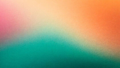 Tropical Paradise: Orange, Teal, Green, and Pink Abstract Noise Texture Effect