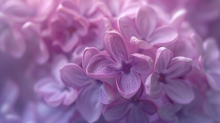 Lilac Lullaby: Macro capture of lilac petals, singing a soothing lullaby to the soul.