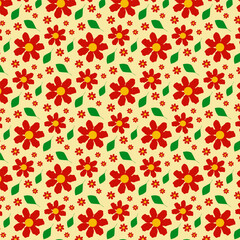 seamless pattern with flowers