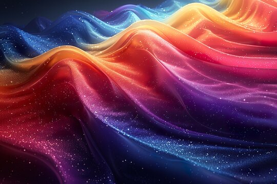 Dark Holographic Rainbow Holo Swirl Background