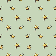 cute seamless pattern with stars