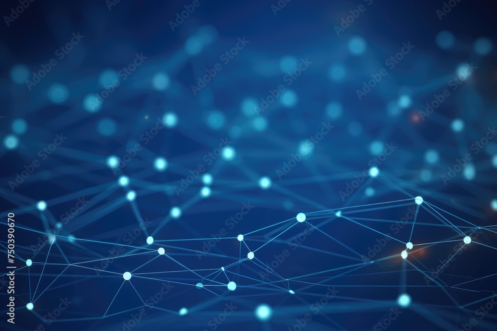 Poster abstract digital background. big data visualization. network connection structure. science backgroun